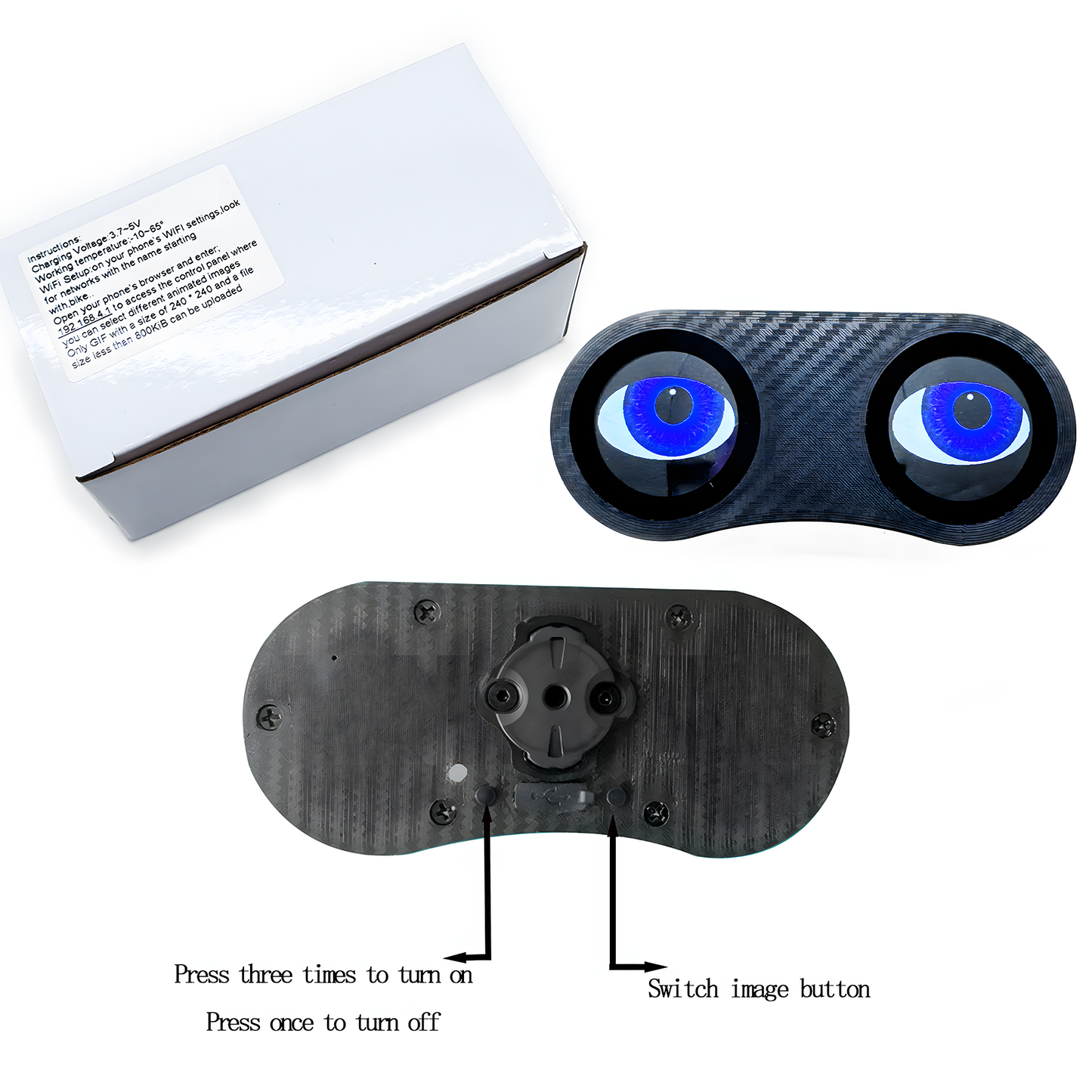 Pair Eyes Rear Bike Light
