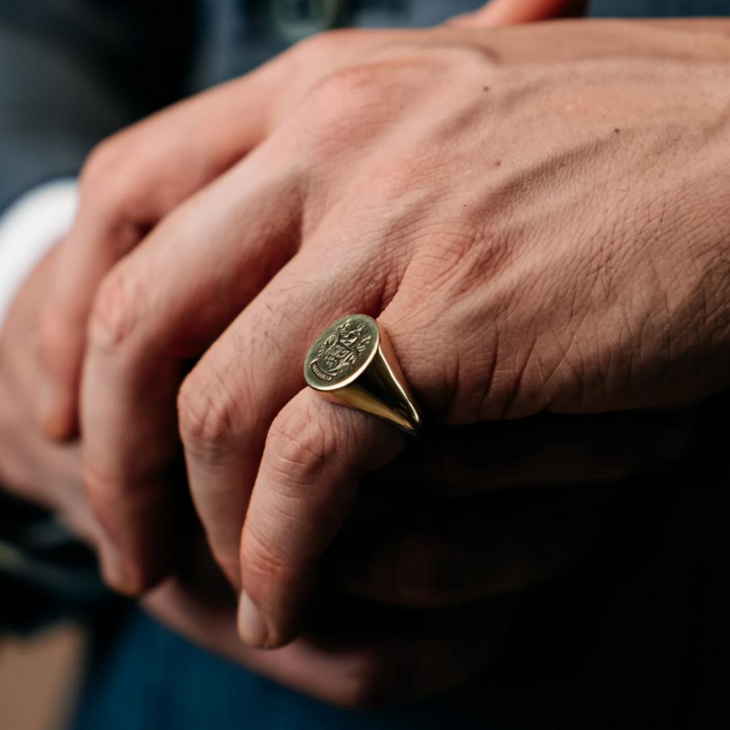 Engraved Legacy Crest Ring
