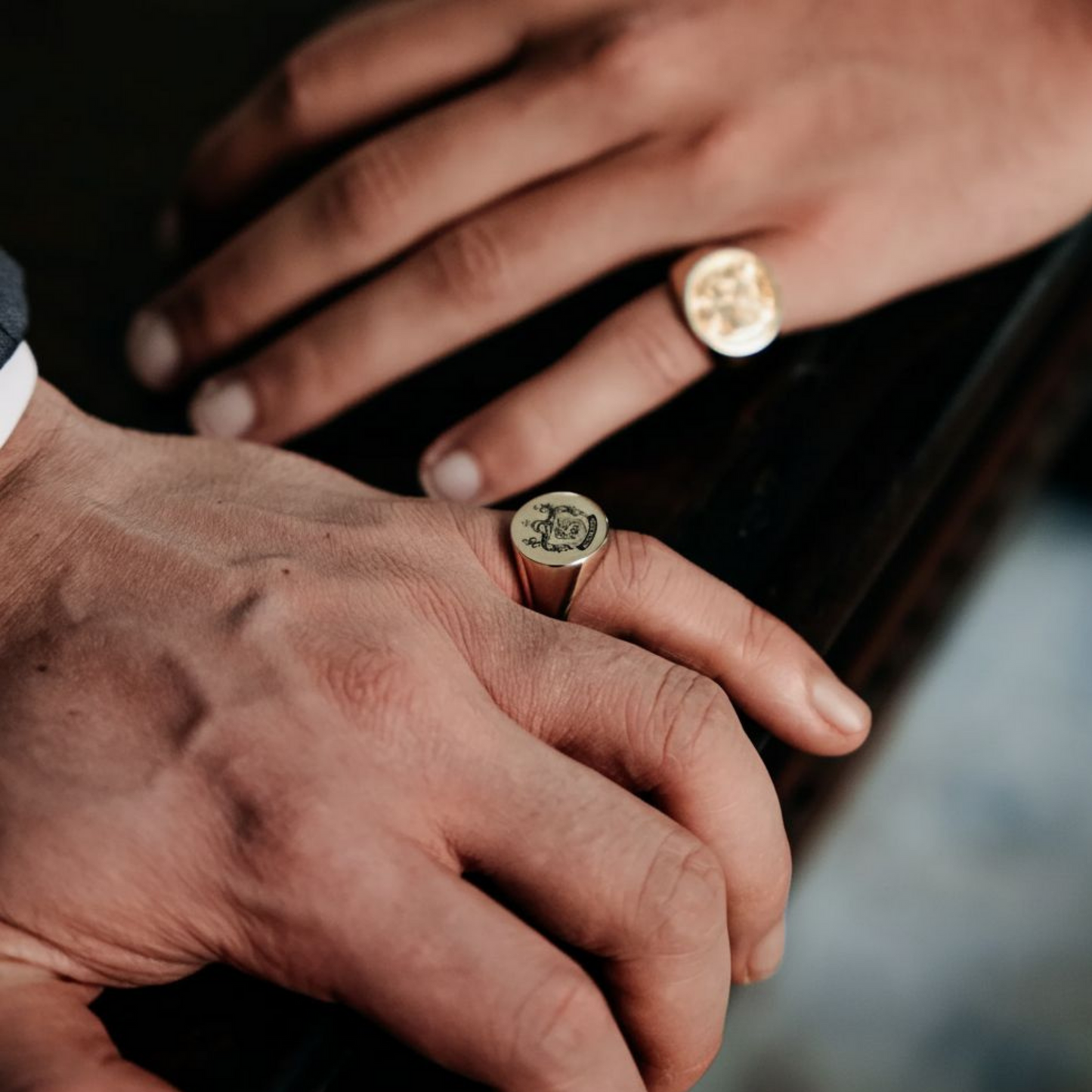 Engraved Legacy Crest Ring