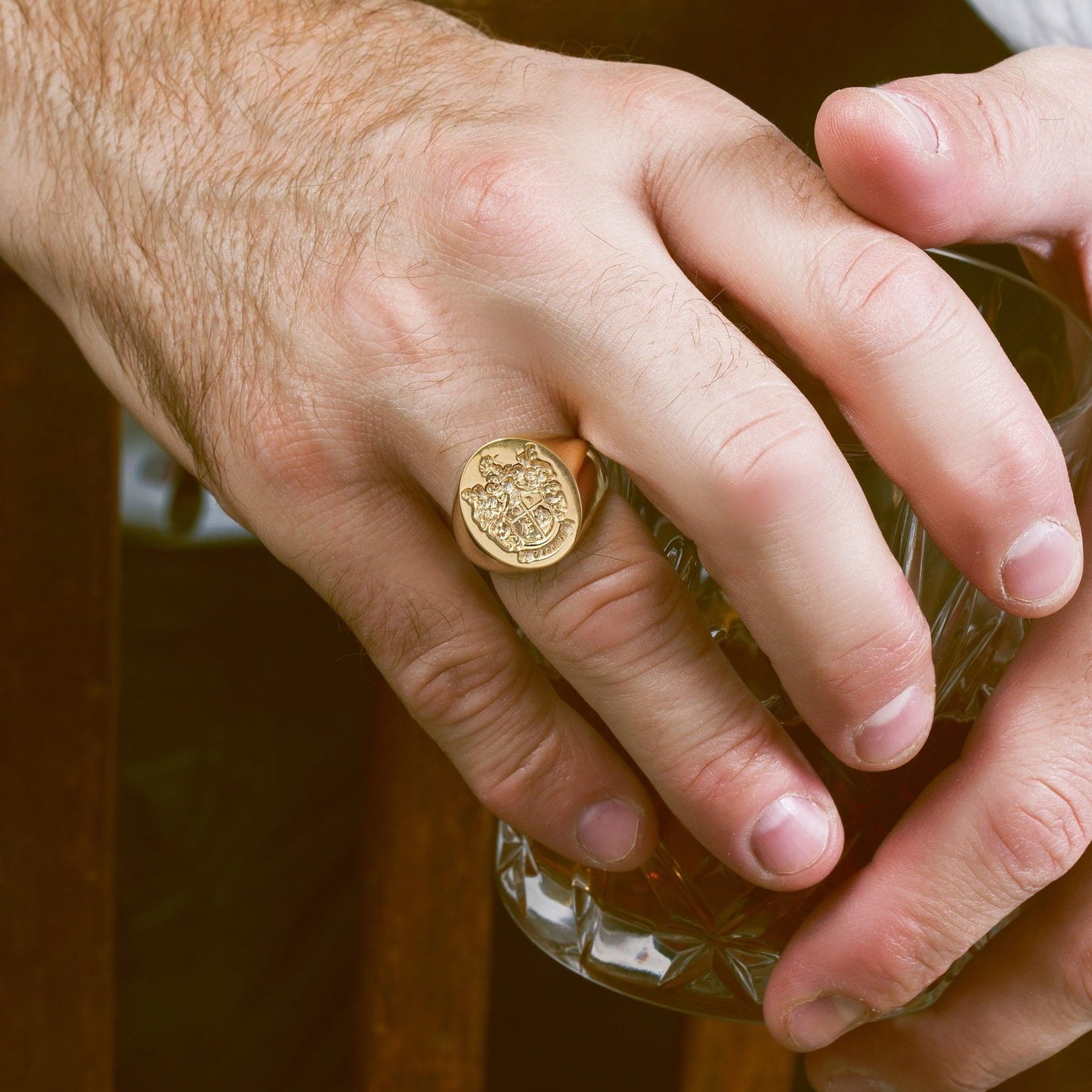 Embossed Legacy Crest Ring