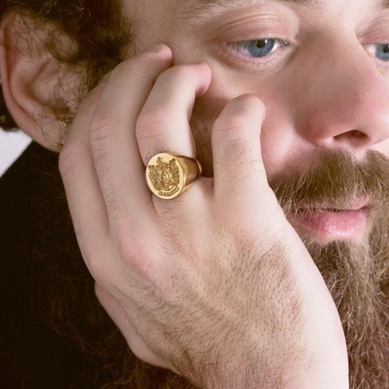 Embossed Legacy Crest Ring