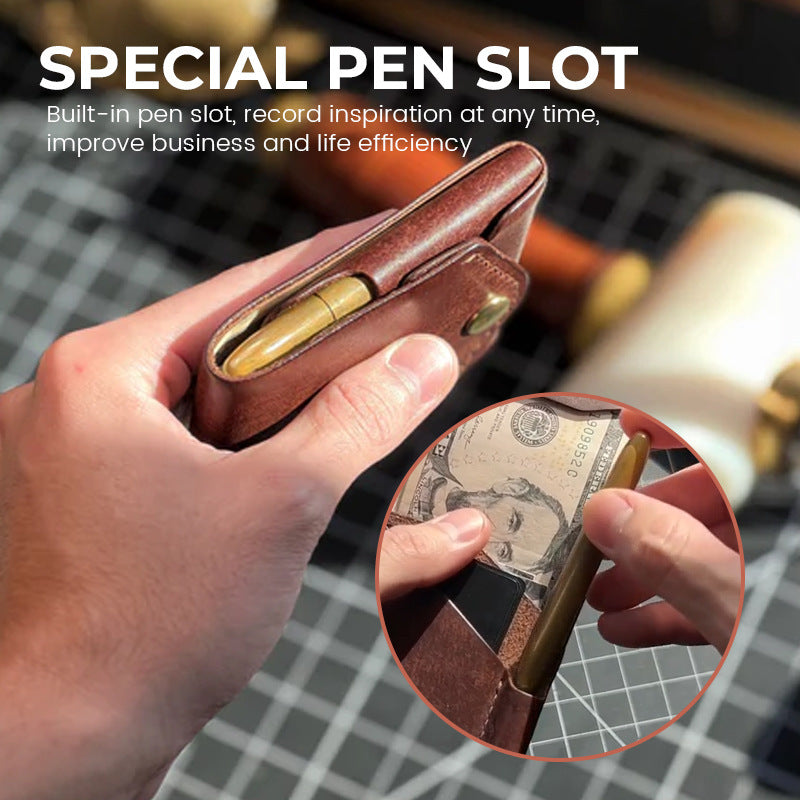 Elegant Leather Coin Holder