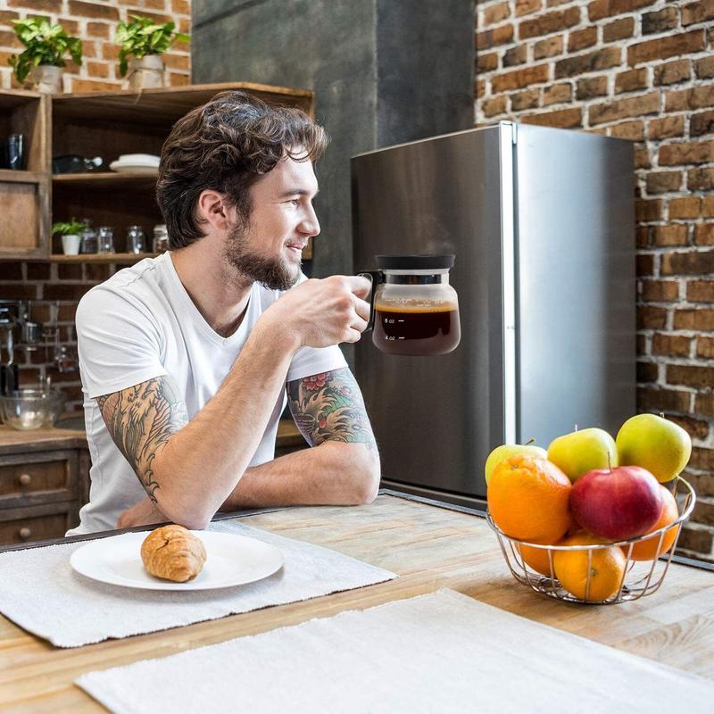 16 Oz Glass Coffee Mug