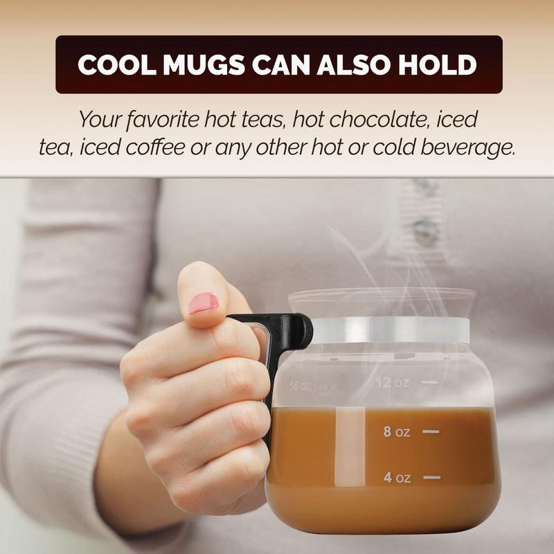 16 Oz Glass Coffee Mug
