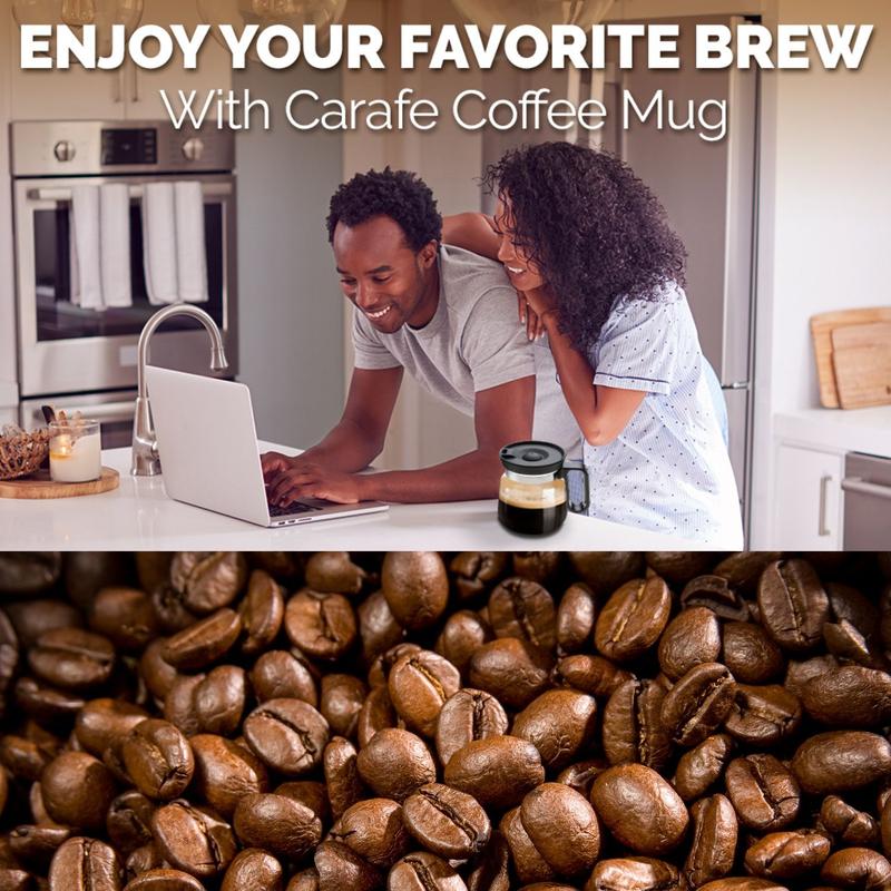16 Oz Glass Coffee Mug