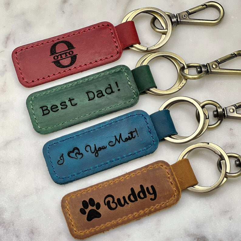 Heritage Leather Keychain
