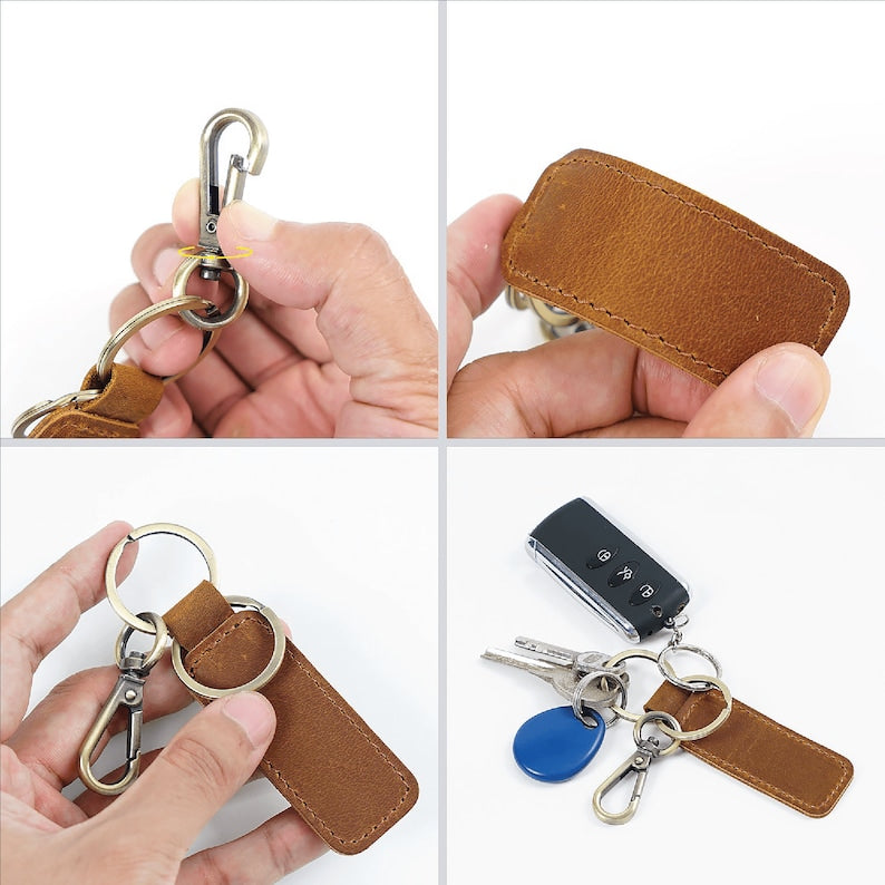 Heritage Leather Keychain