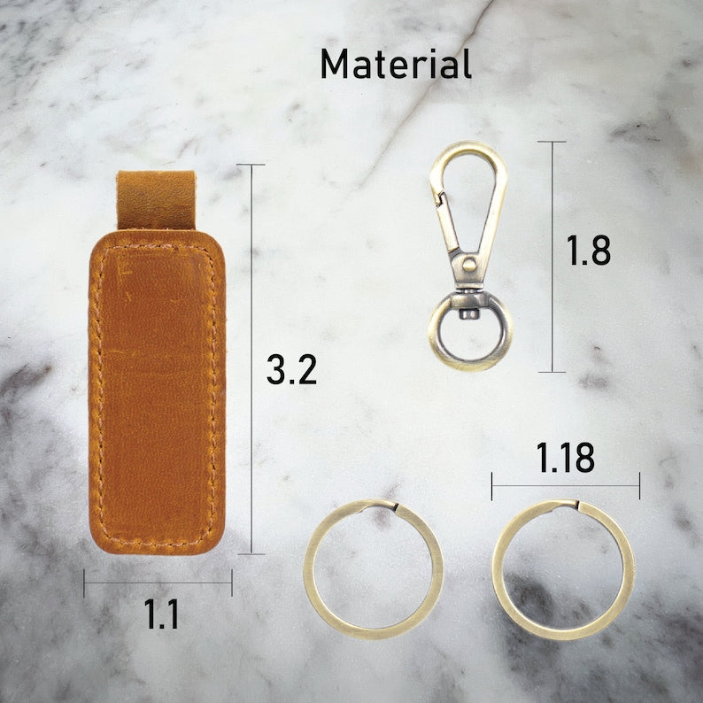 Heritage Leather Keychain