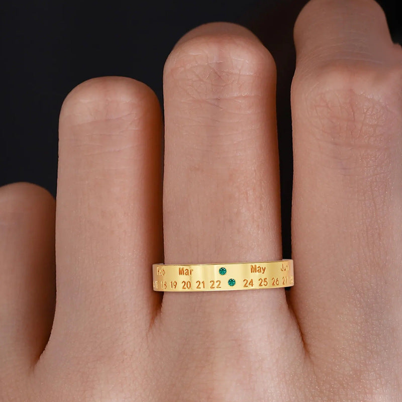 Timeless Date Ring