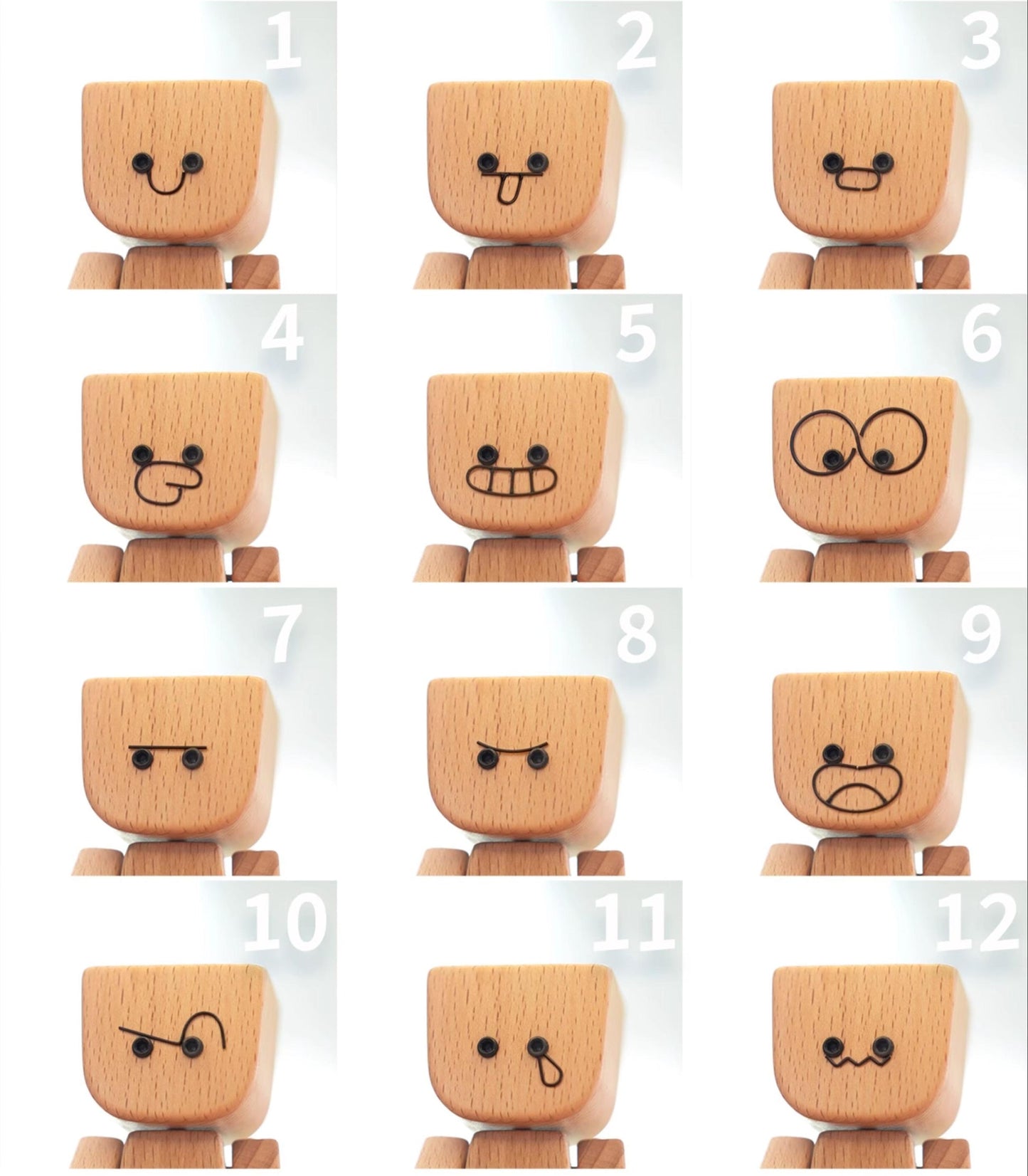 Shaking Feet Wooden Doll