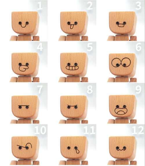 Shaking Feet Wooden Doll