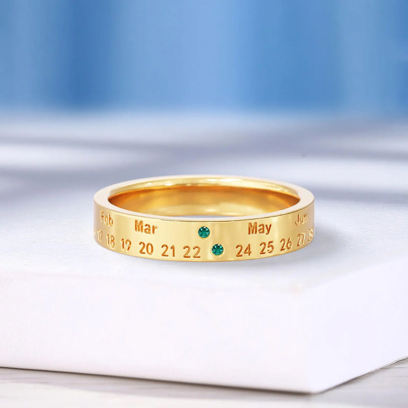 Timeless Date Ring