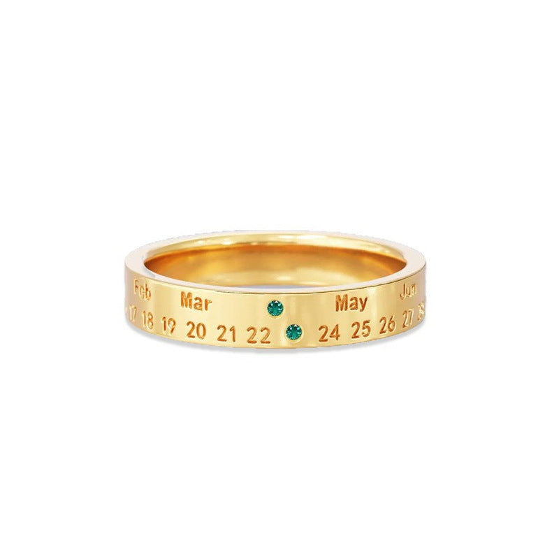 Timeless Date Ring
