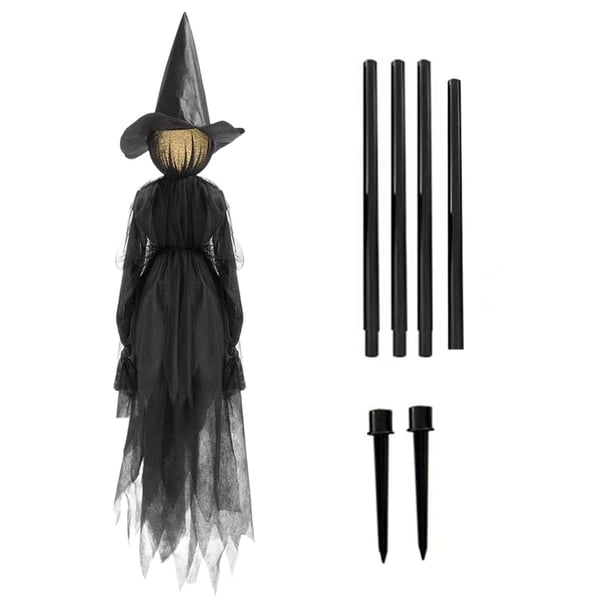 Lighted Halloween Witch Stakes