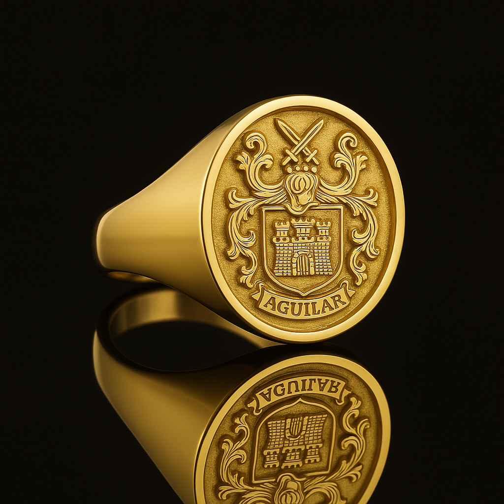 Embossed Legacy Crest Ring
