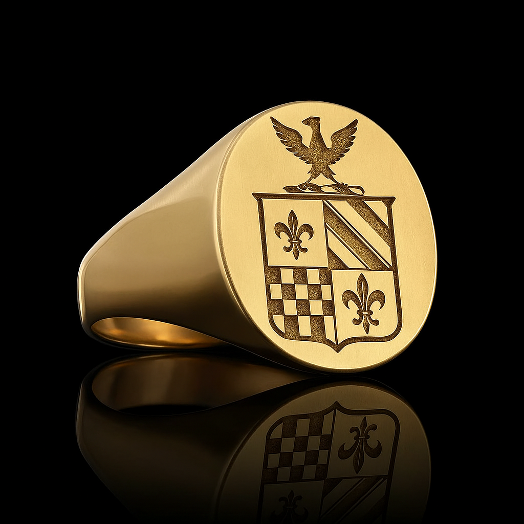 Engraved Legacy Crest Ring