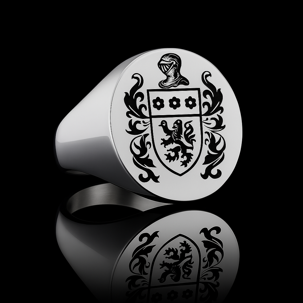 Engraved Legacy Crest Ring