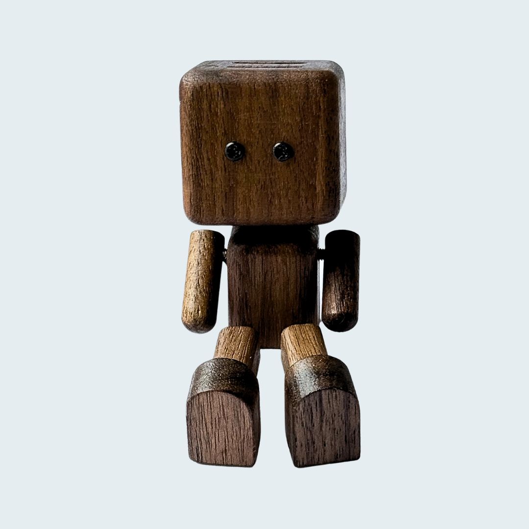 Shaking Feet Wooden Doll