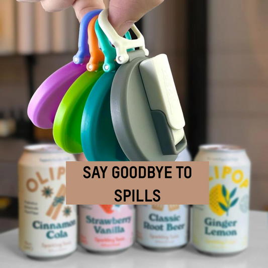 Soda Can Lids with Straw