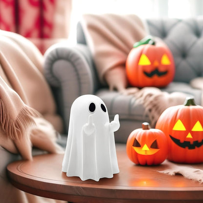 Halloween Middle Finger Ghost Sculptures