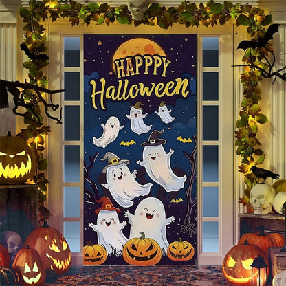 2025 Christmas And Halloween Front Door Decoration