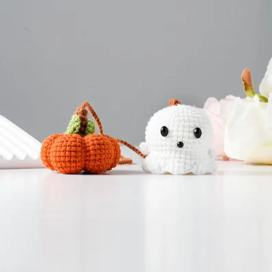 Pumpkin & Ghost Car Charms
