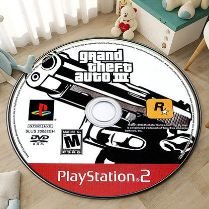 Game Round Rug