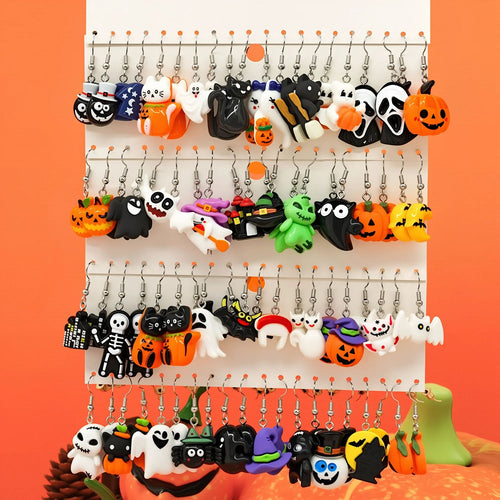 Cute Halloween Earrings Set