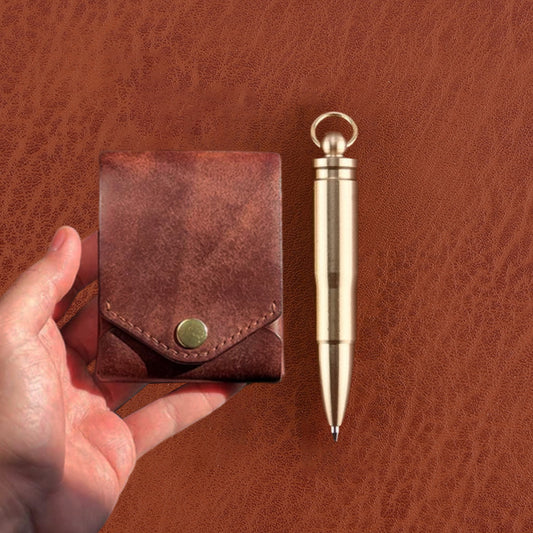 Elegant Leather Coin Holder