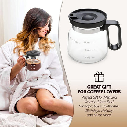 16 Oz Glass Coffee Mug