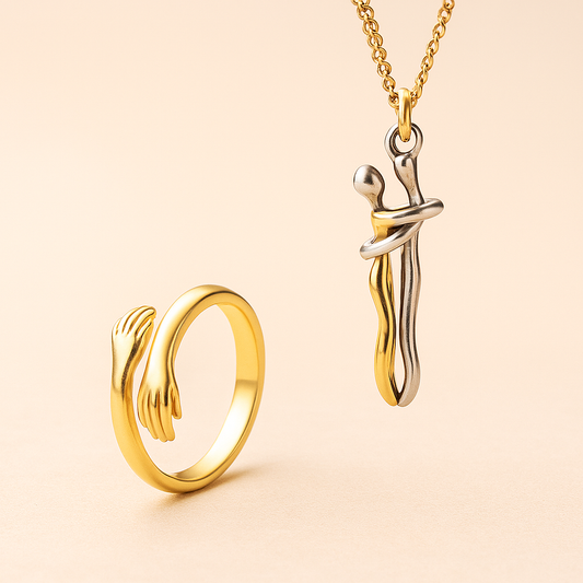 Hug Necklace & Hug Ring