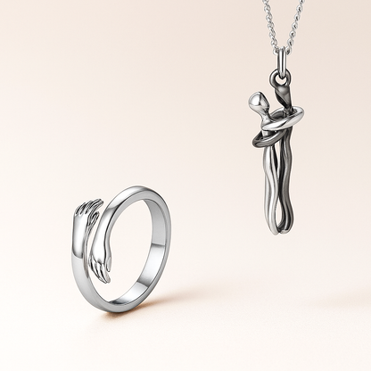 Hug Necklace & Hug Ring