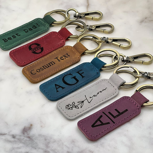 Heritage Leather Keychain