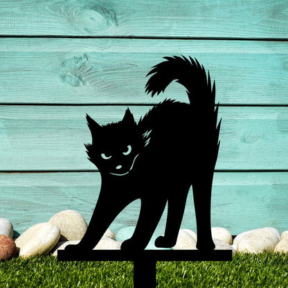 Frightening Cat Yard Art