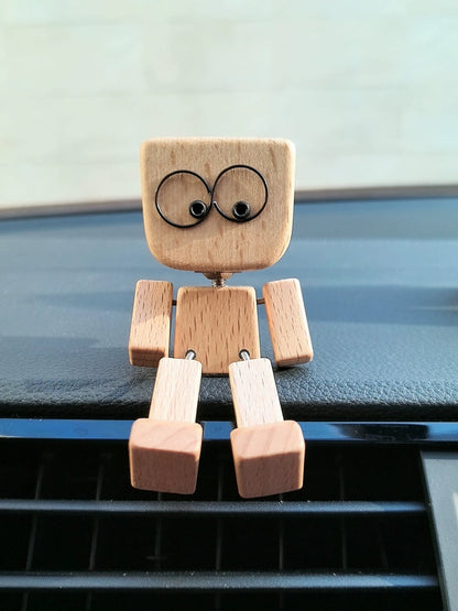 Shaking Feet Wooden Doll