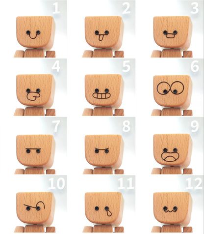 Shaking Feet Wooden Doll