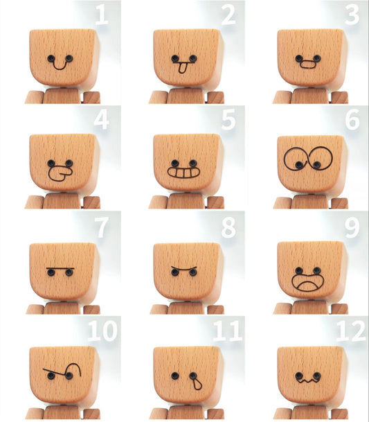Shaking Feet Wooden Doll