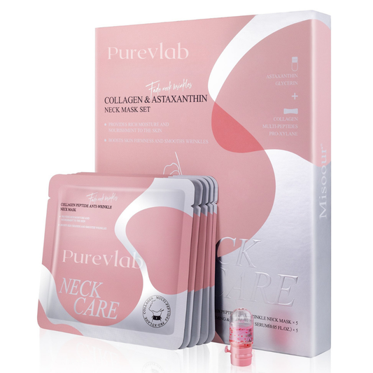 PurevLab Neck Mask Set | Collagen Peptide & Astaxanthin Firming