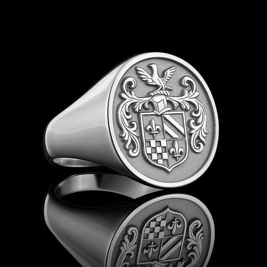 Embossed Legacy Crest Ring