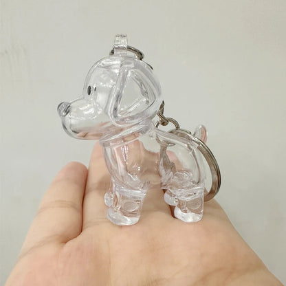 2 Pcs Dog Hair Storage Pendant Keychain