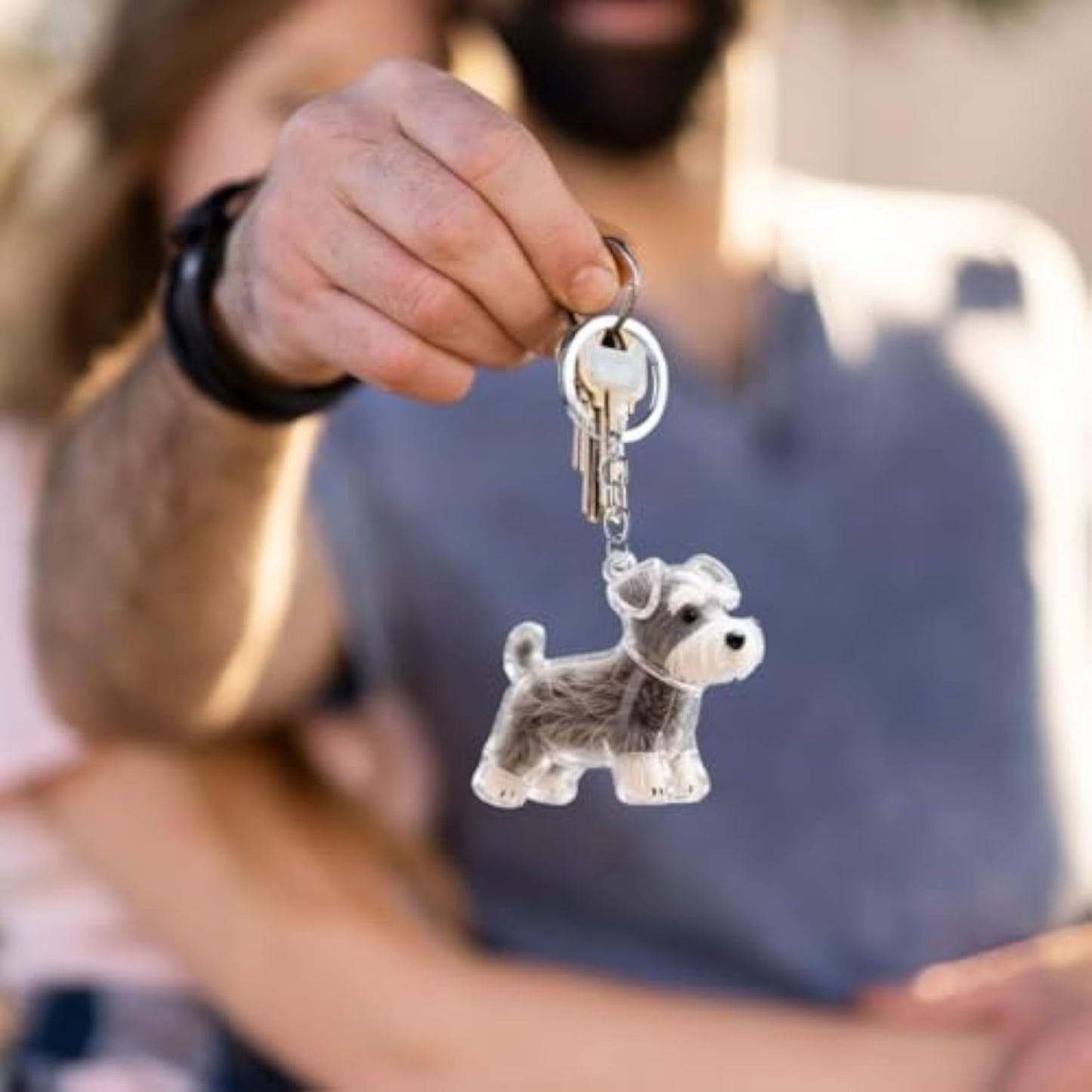Pet Hair Storage Keyring